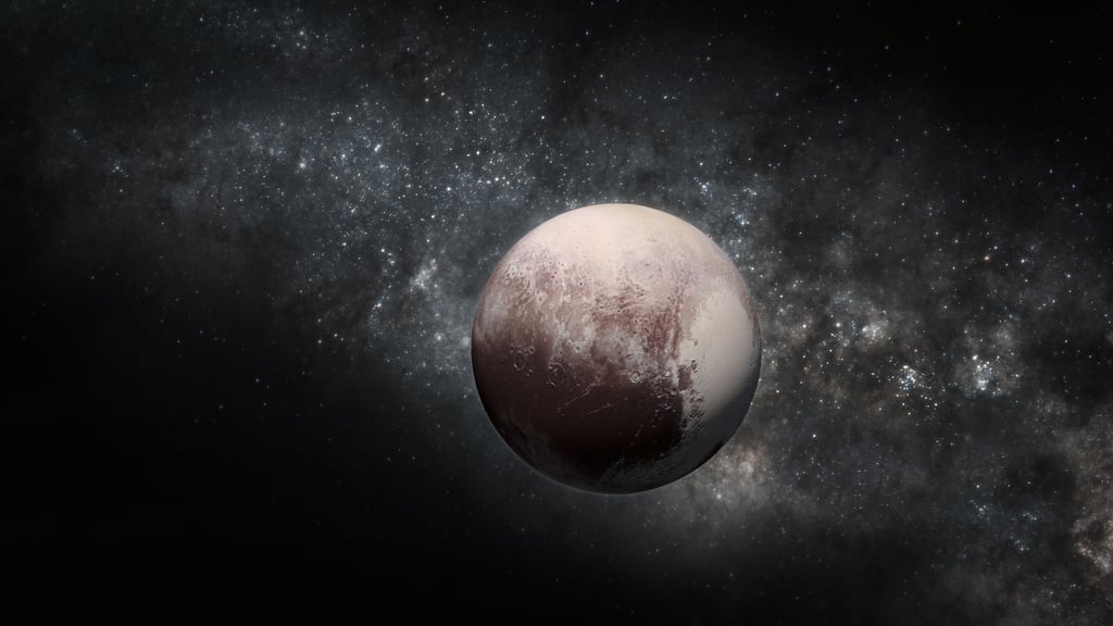 Pluto is only half the width of the United States at 1,400 miles wide.