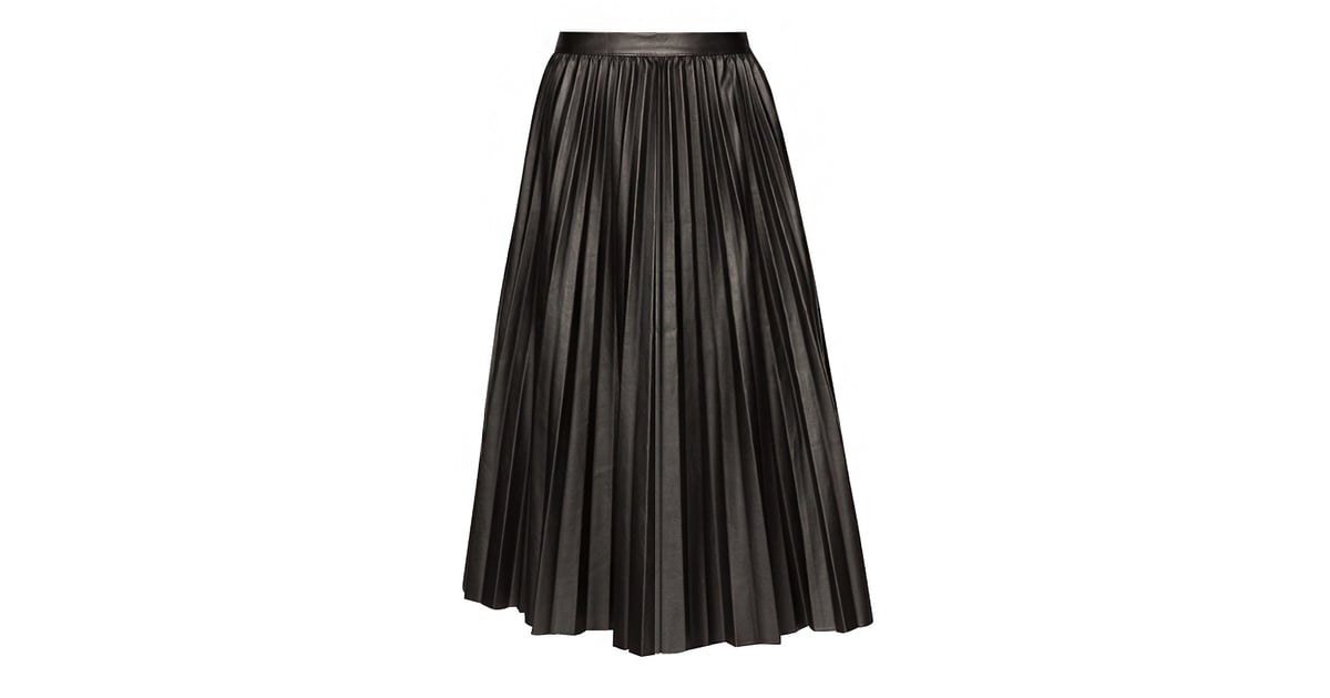 Pixie Market Pleated Faux-Leather Midi Skirt | Fall Clothes 2014 For ...