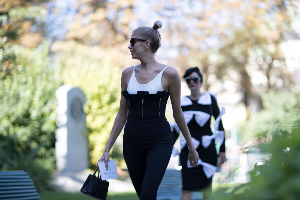 Lena Perminova at Paris Fashion Week