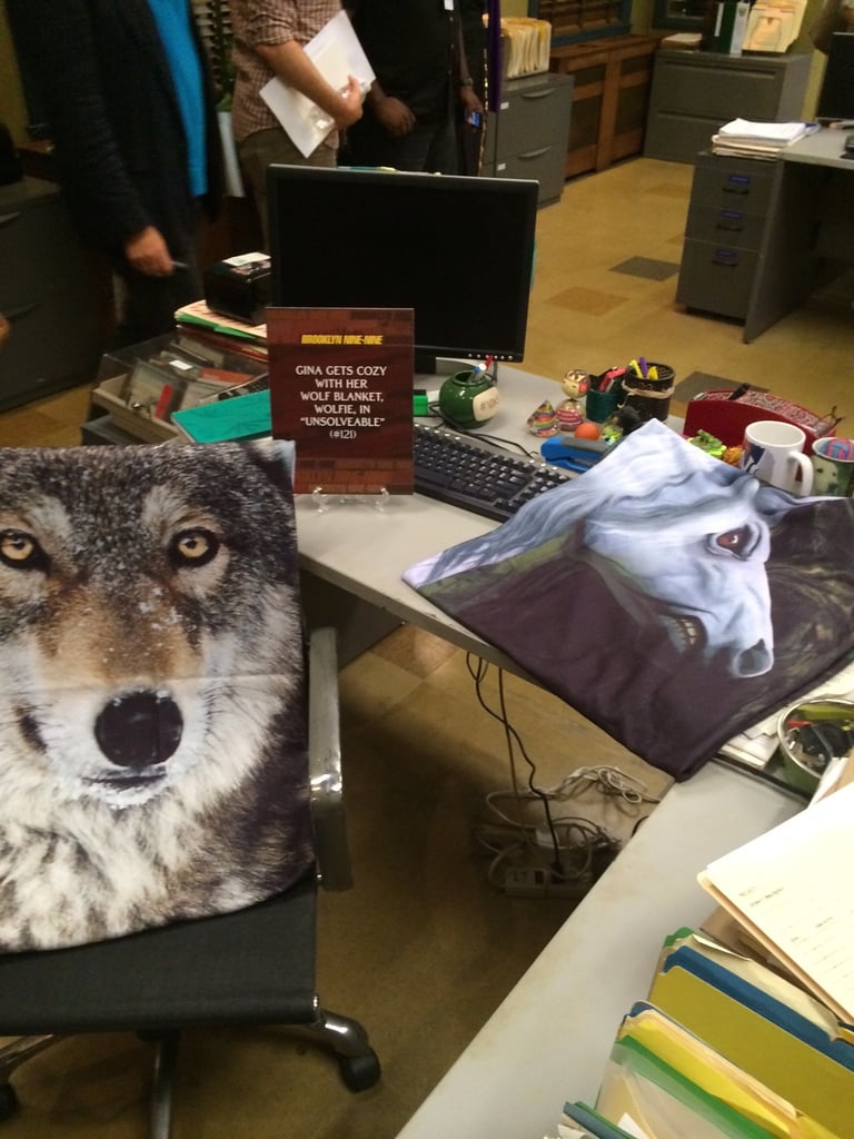 Gina's (Chelsea Peretti) desk is pretty much exactly as you'd expect it to be.