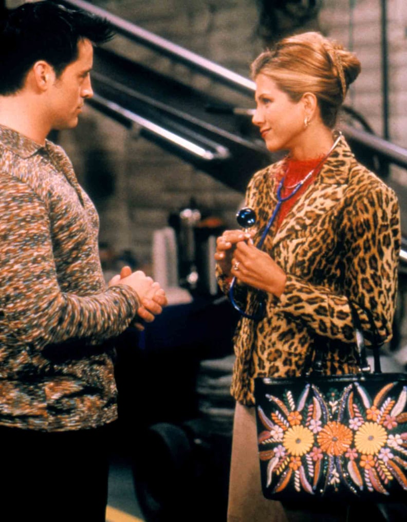 Rachel Green Wearing a Leopard Blazer Jacket on Friends