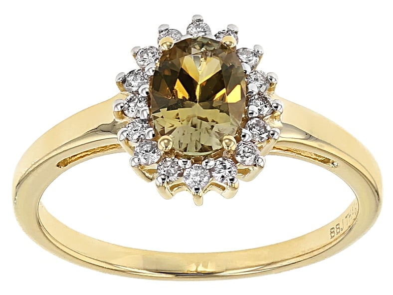 A Zultanite Engagement Ring Changes Colors Before Your Eyes