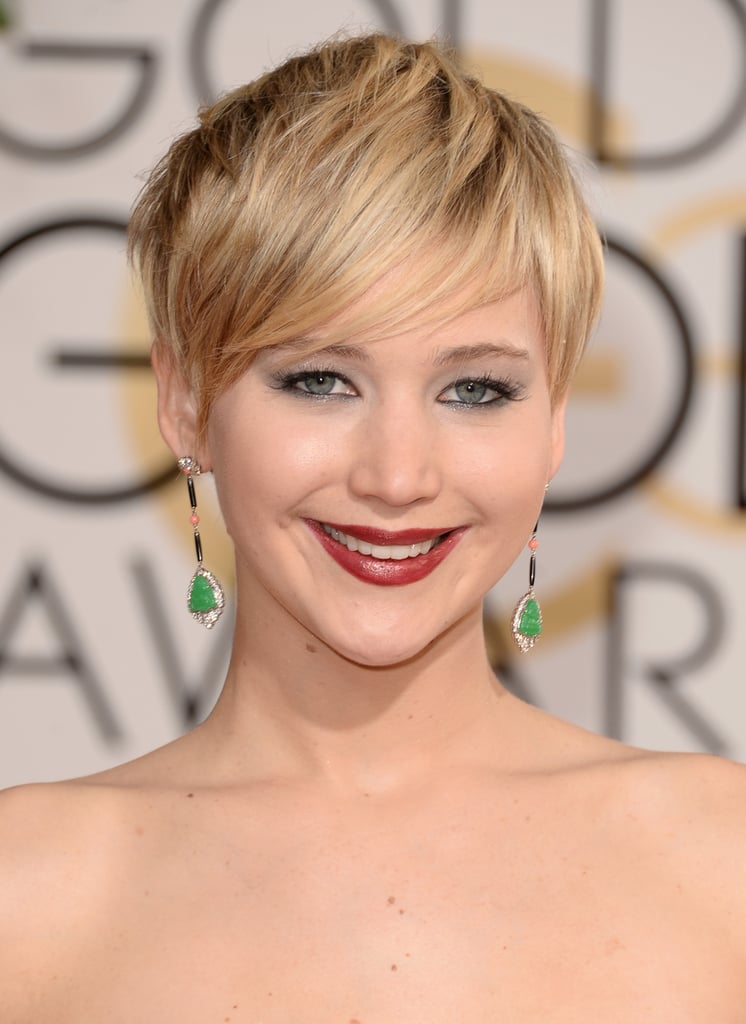 Jennifer Lawrence at the Golden Globe Awards