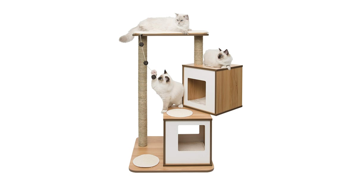 Vesper VDouble 30.5" Cat Tree Cat Trees That Aren't Ugly and Look Great in Your Home