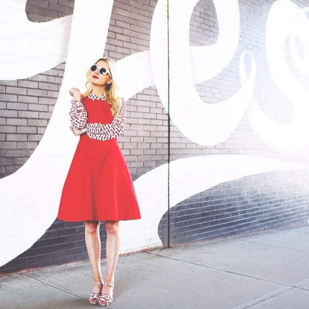 Repurpose your favorite sleeveless dress with a collared blouse underneath, and take it right to the office.
Source: Instagram user blaireadiebee