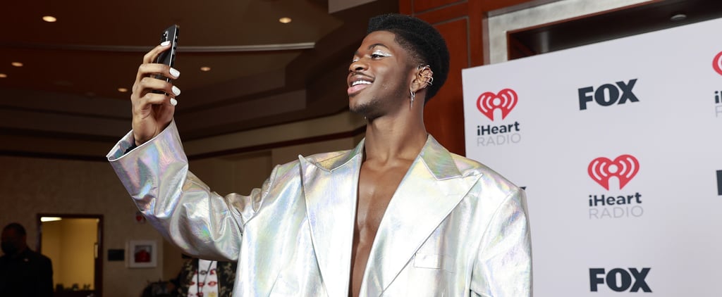 Lil Nas X Overcame His Newfound Fear of Pants For This Iridescent Suit With an '80s Fit