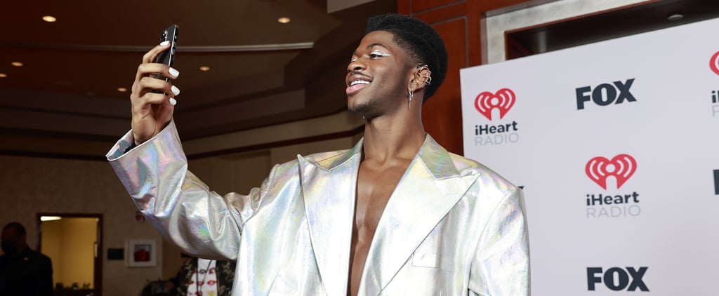 Lil Nas X's Silver Suit at the 2021 iHeartRadio Music Awards