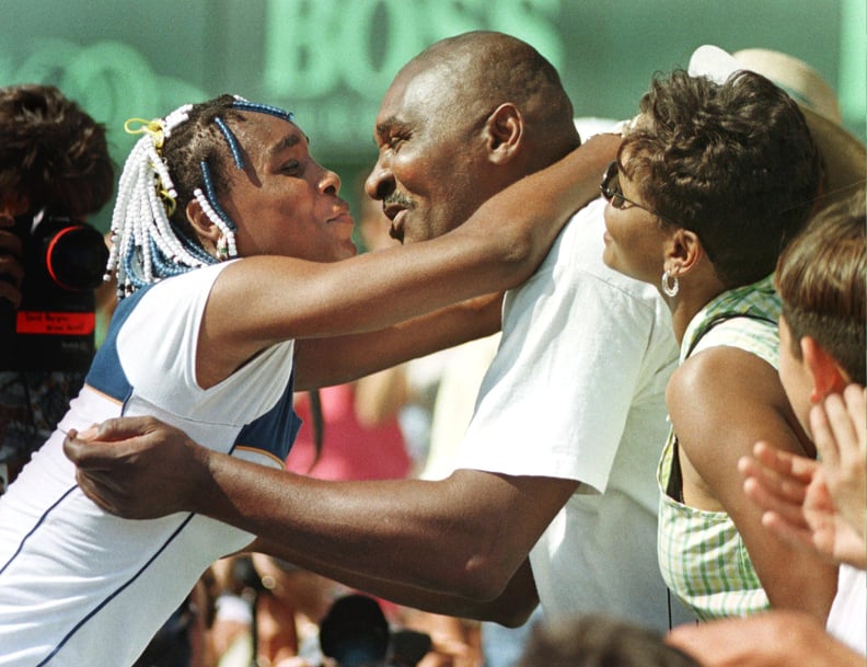 Richard Williams Congratulating Venus at the Lipton Championships in 1998