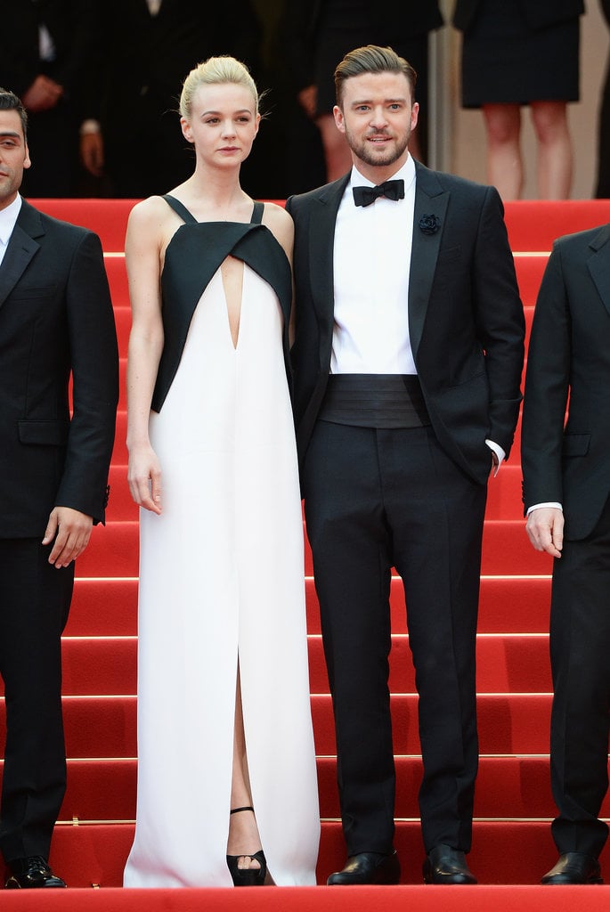 The Inside Llewyn Davis stars looked absolutely stunning in black and white — Carey in Vionnet, Justin's palette was courtesy of Balenciaga.