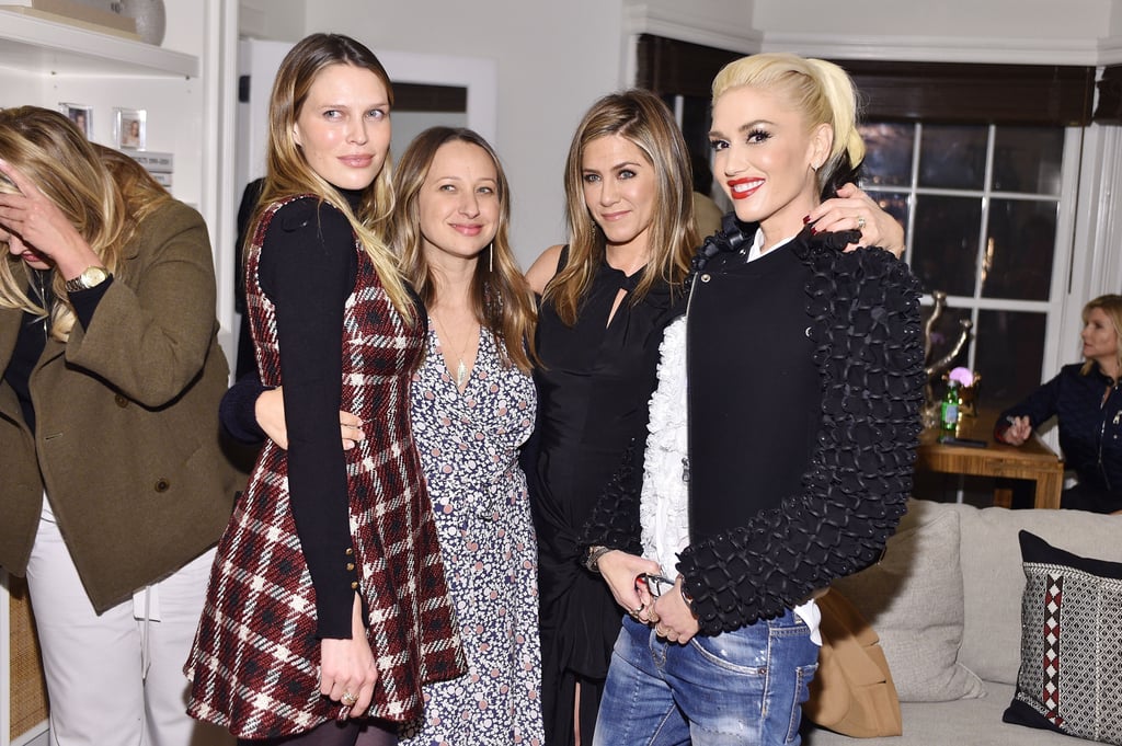 Pictured: Gwen Stefani, Jennifer Aniston, Jennifer Meyer, and Sara Foster
