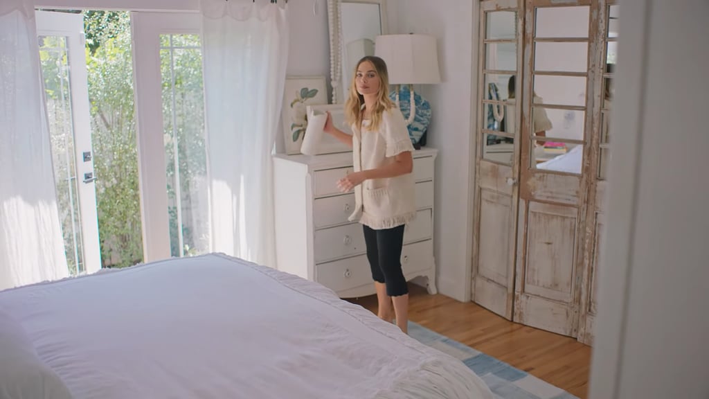 Between the natural light and glass-panel closet doors, this bedroom feels like a vacation. (I will say, I worry about getting sleep with those sheer curtains . . . but that's just me.)