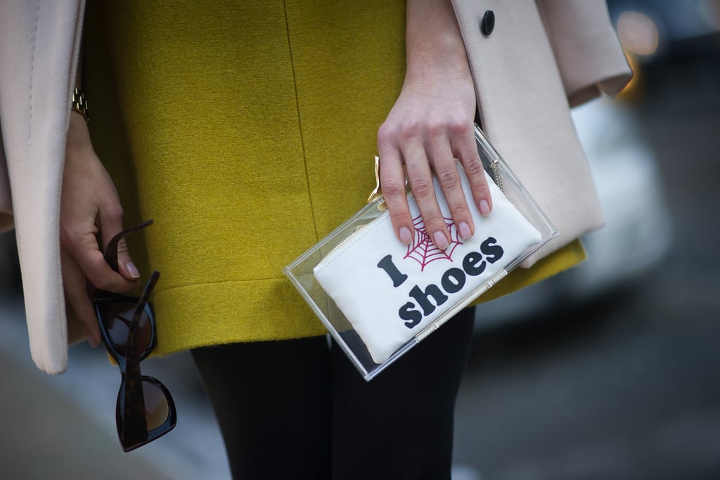 A clutch that says it all.