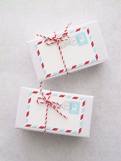Mail Stripes Gift Tag