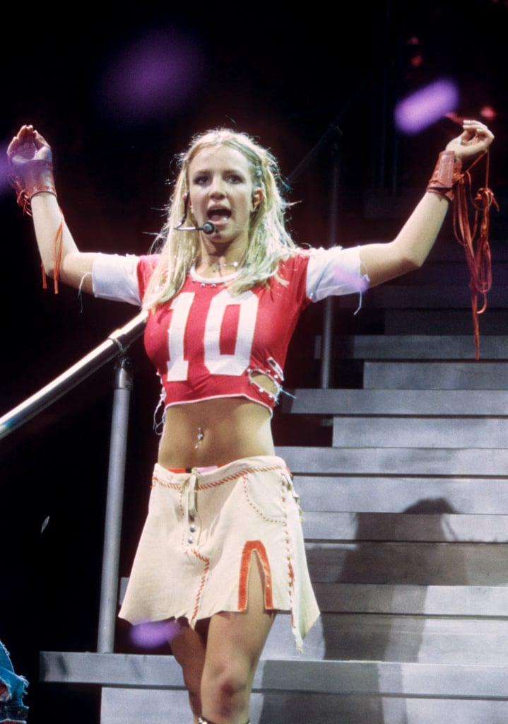 Her Athletic Inspired Outfit Took A Sexy Turn At A June 2000 Concert