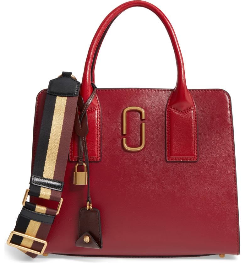 It's like this Marc Jacobs Big Shot Leather Tote ($450) is begging to become your work bag.