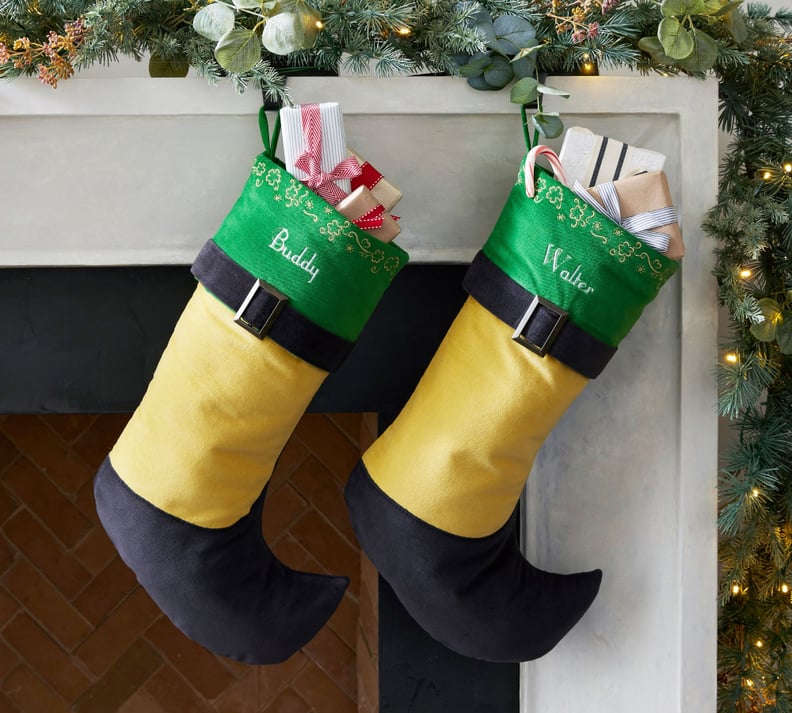"Elf"-Inspired Stockings From Pottery Barn