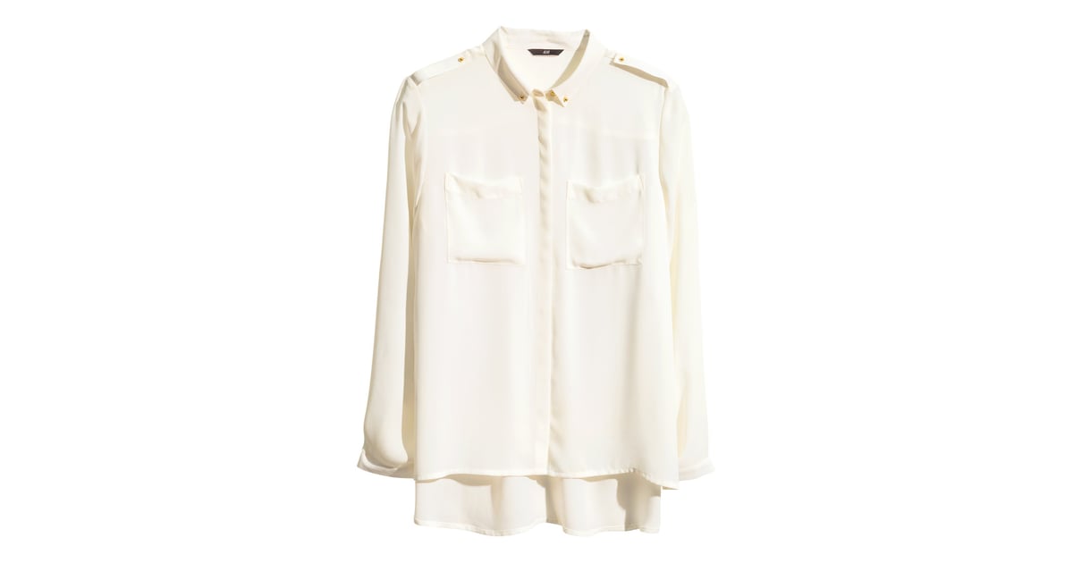 H&M Button-Down Shirt | Best White Button-Down Shirts | POPSUGAR ...
