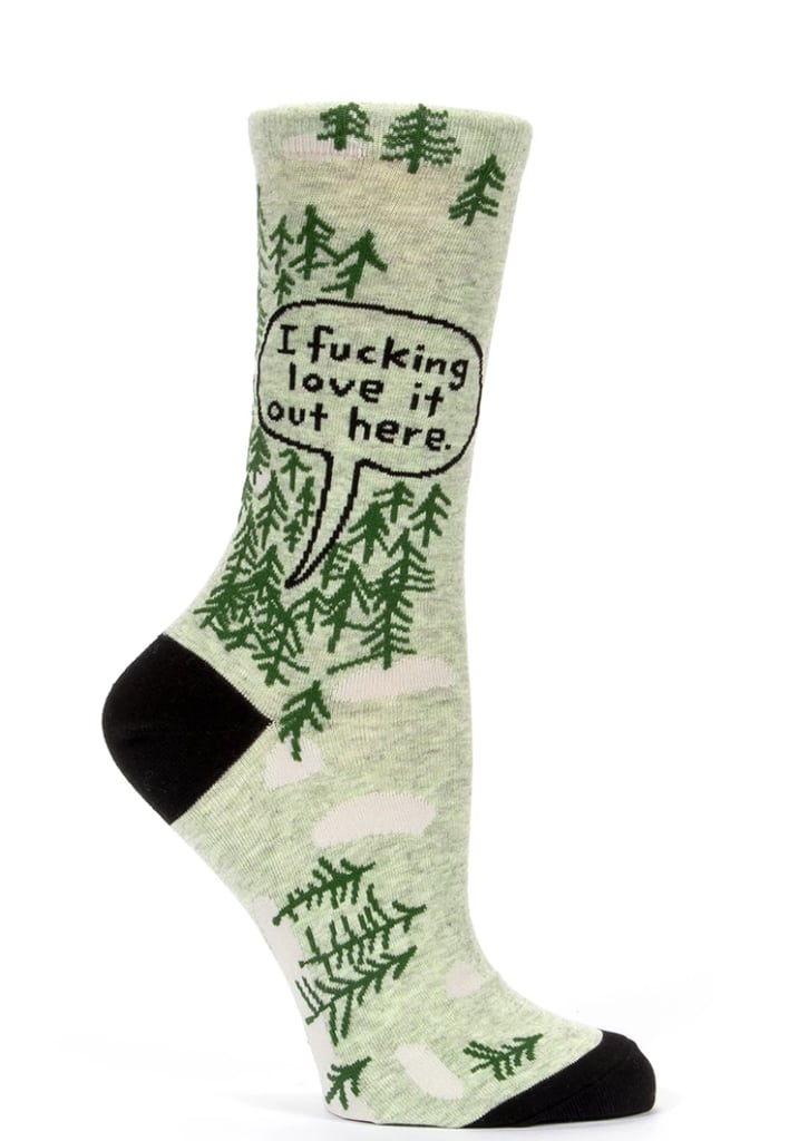 I Fucking Love It Out Here Forest Women's Crew Socks