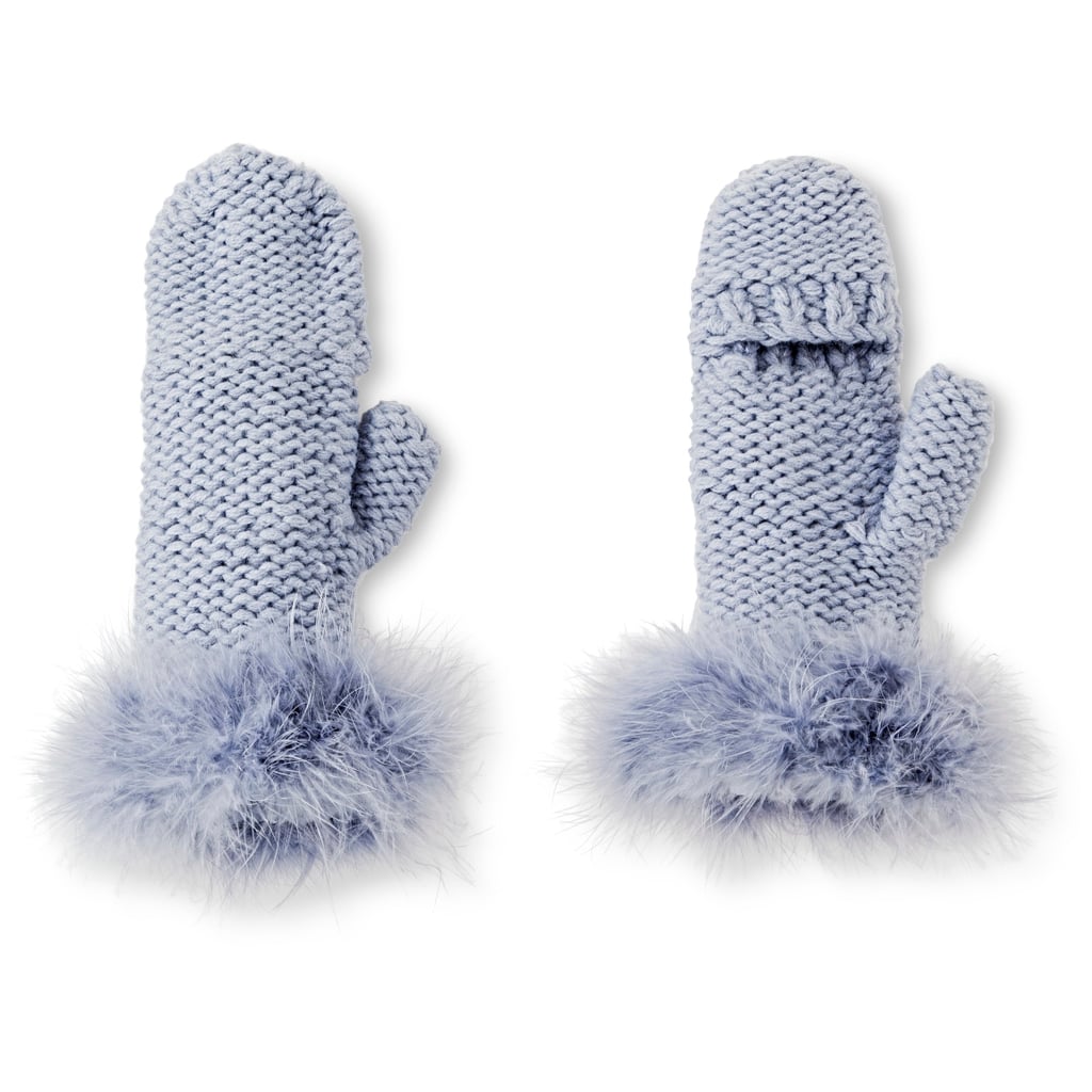 Merona Flip Top Knit Mittens with Faux Fur Trim ($13)
