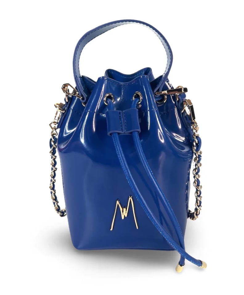 Maya Winston Patent Leather Bucket Bag