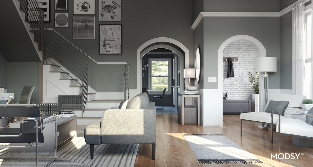 Gilmore Girls-Inspired Transitional Living Room | Try These Free Zoom
