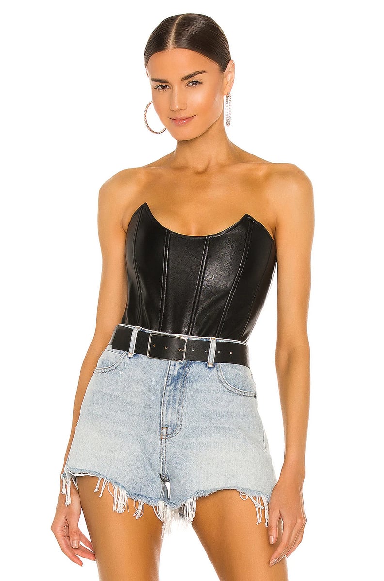 A Corset Top: Miaou Leia Corset Leather