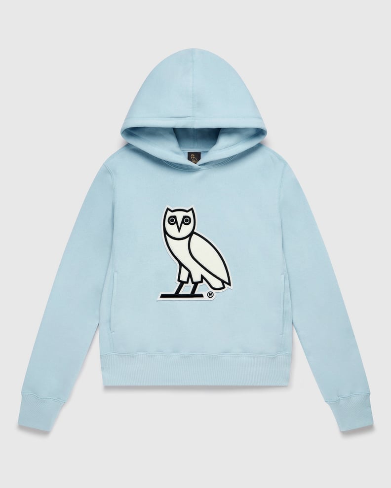 OVO Chenille Women's Hoodie in Sky Blue