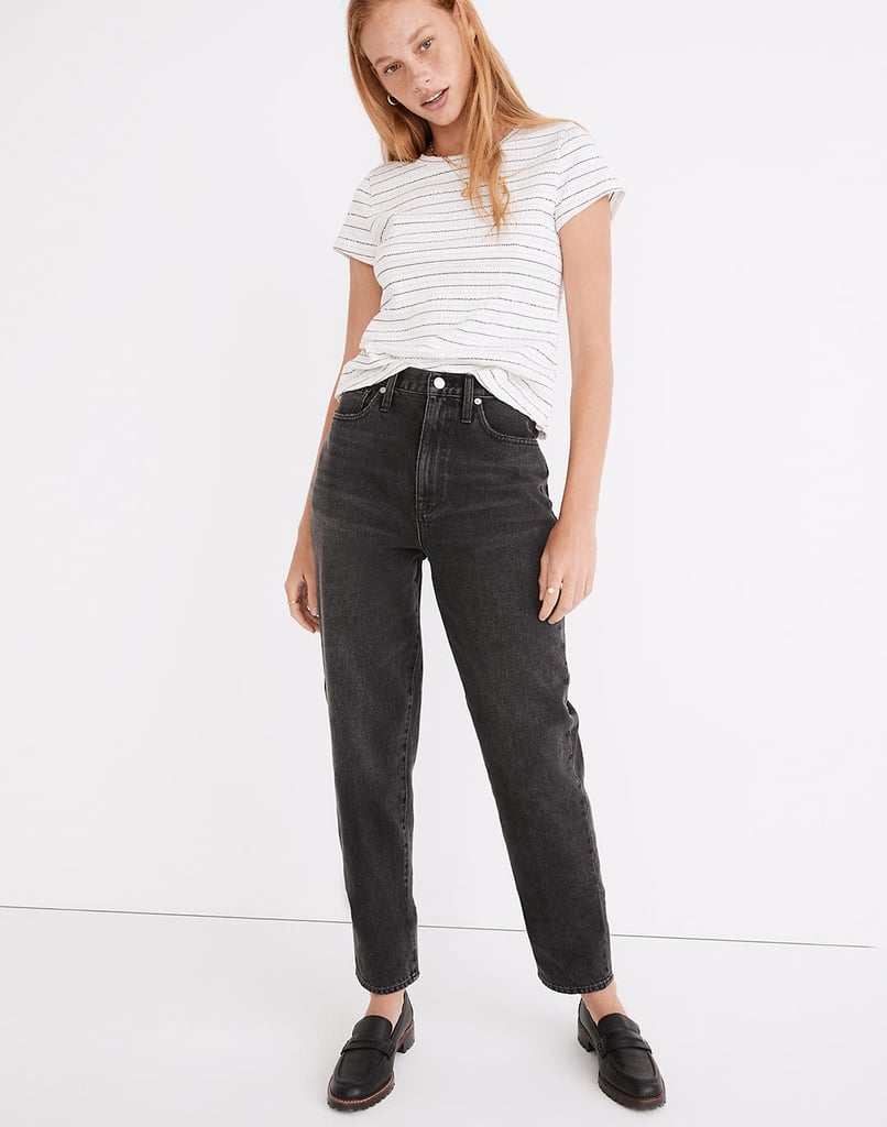 Mom-Jeans Outfits: Madewell Baggy Tapered Jeans