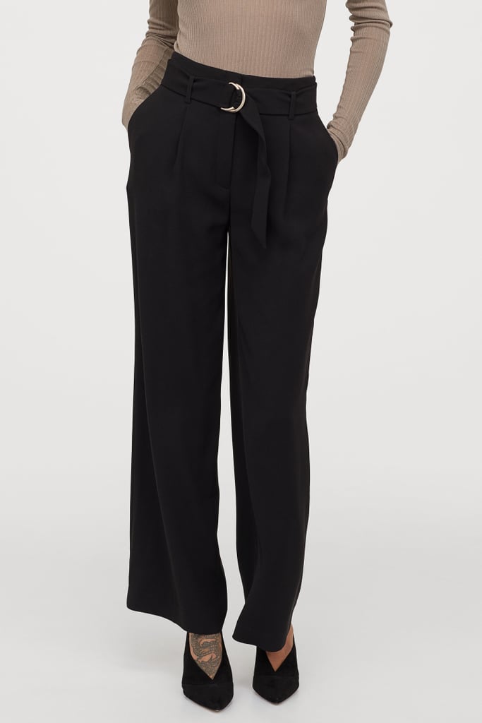 H&M Pants with Belt | Most Comfortable and Flattering Pants For Women ...