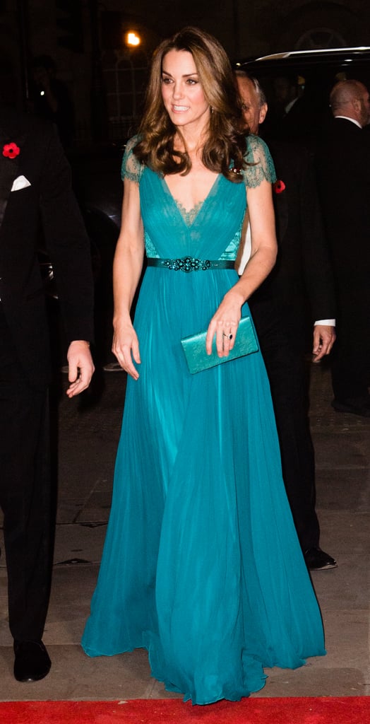 Kate Middleton Blue Jenny Packham Gown 2018