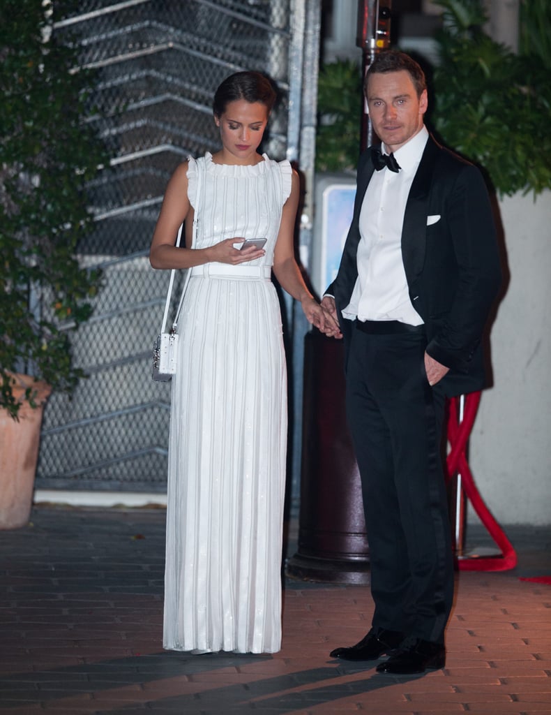 Michael Fassbender and Alicia Vikander at Golden Globes 2016