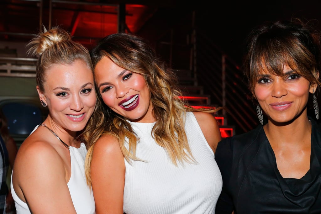 Chrissy Teigen Baby Bump Red Carpet November 2015