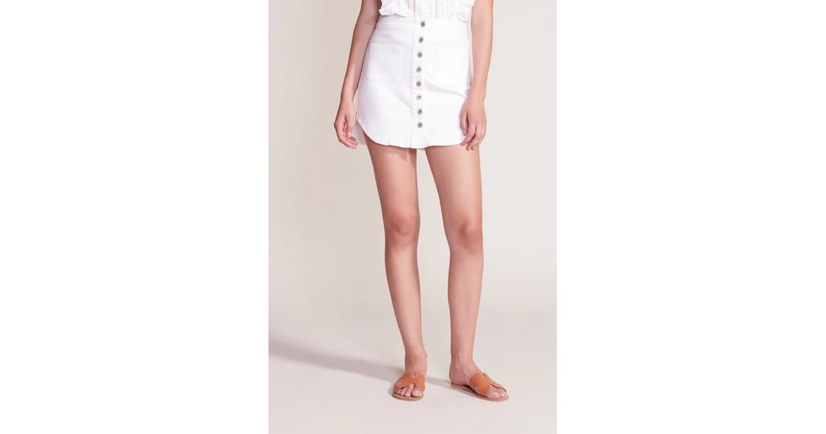 Shop Her Exact White Denim Skirt | Outer Banks: Shop Sarah Cameron's ...
