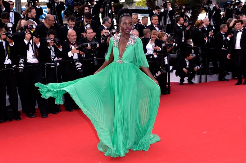 Lupita Nyong'o Green Dress at Cannes Film Festival 2015 | POPSUGAR Fashion