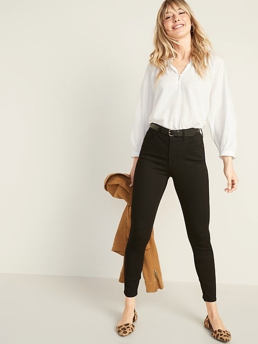 high rise skinny jeans old navy