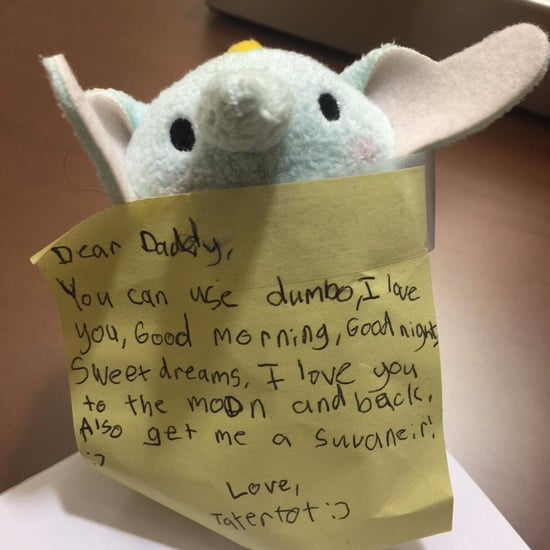 Dad Finds Dumbo Doll and Note From Daughter in Suitcase