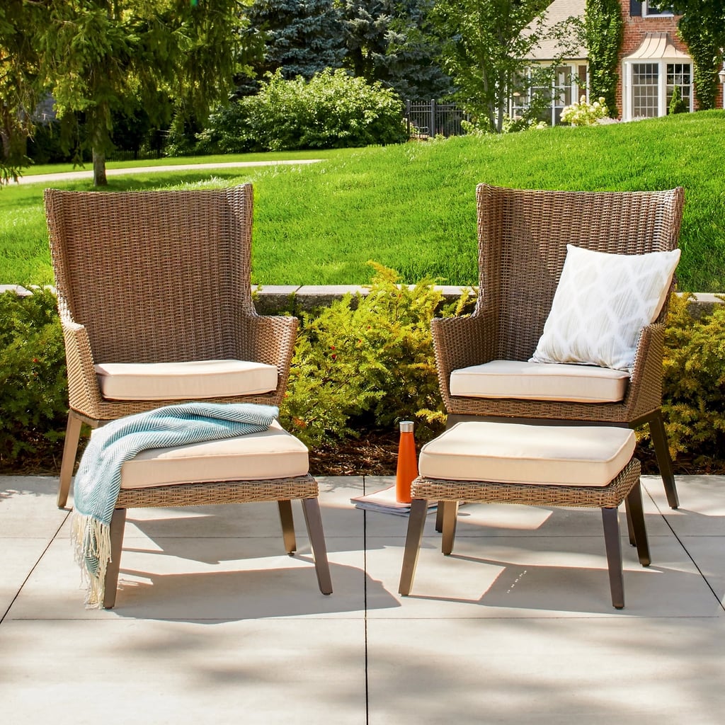 Ennismore All-Weather Wicker Outdoor Patio Conversation Seating Set