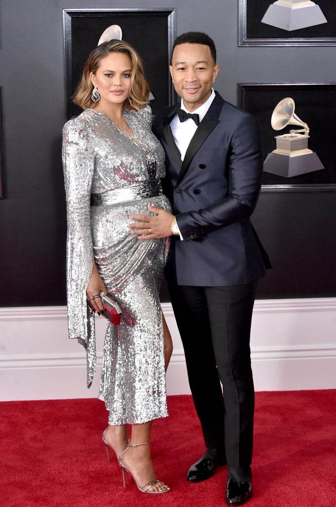 John Legend and Chrissy Teigen at the 2018 Grammys