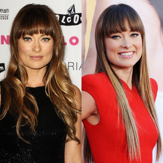Get Olivia Wilde S Straight And Curly Hairstyles Popsugar Beauty
