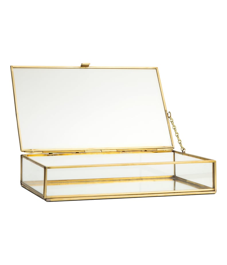 H&M Large Clear Glass Box