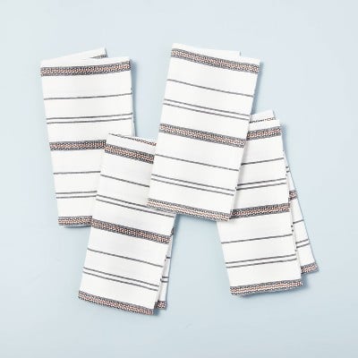 Seasonal Stripes Woven Napkin Set