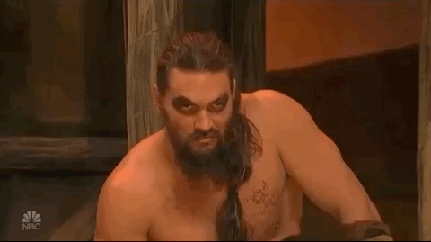 Then, just this past month, Momoa felt so much Drogo love that he and his abs reprised the role on SNL.