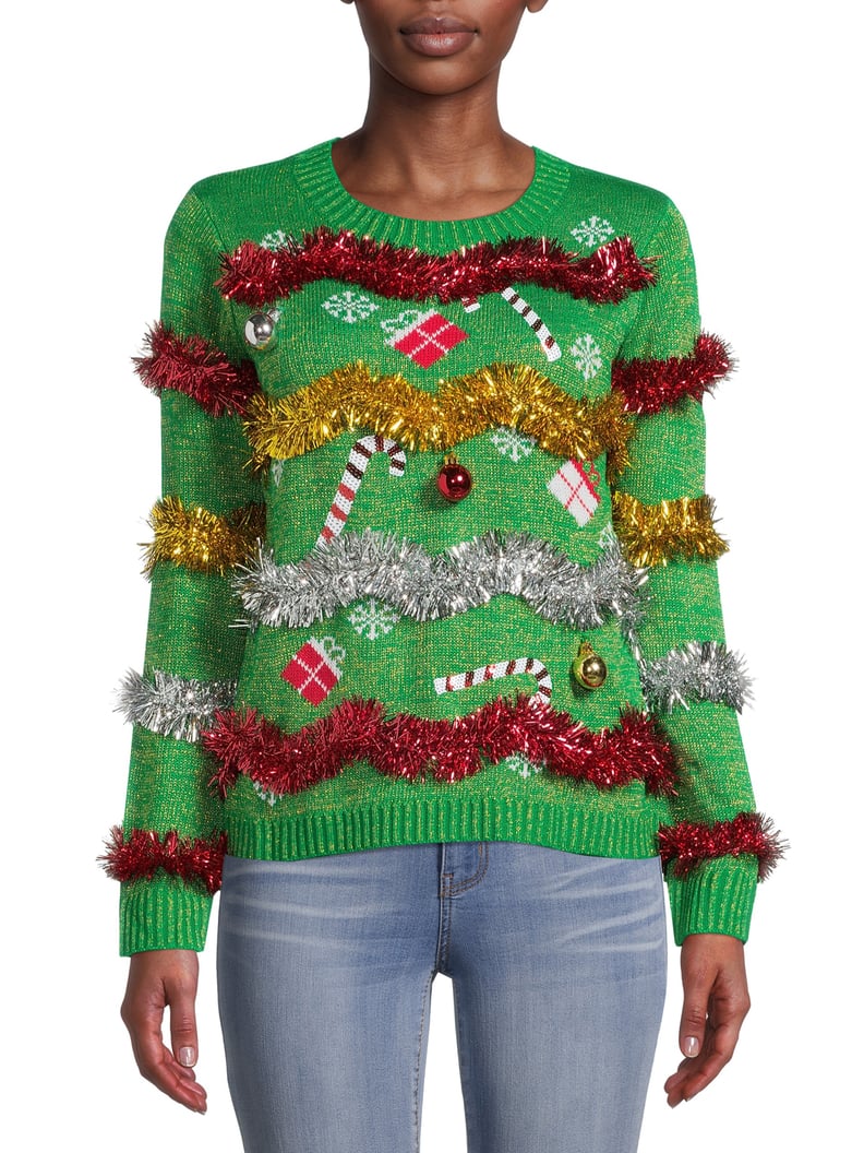 Derek Heart Juniors' Christmas Tree Sweatshirt