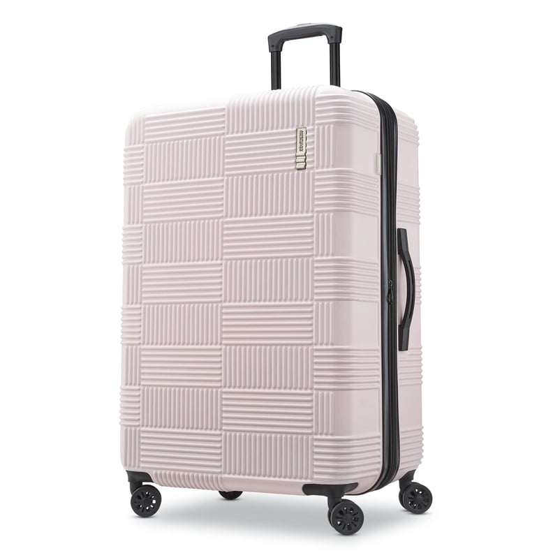 American Tourister 28-Inch Checkered Hardside Suitcase in Pink