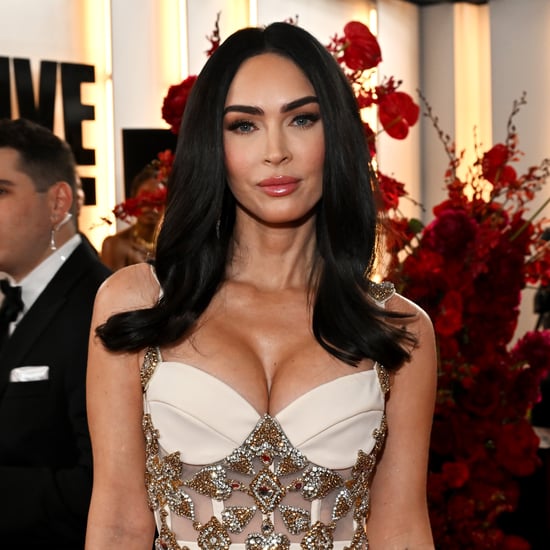 Megan Fox's Flipped-Bun Hairstyle For Super Bowl