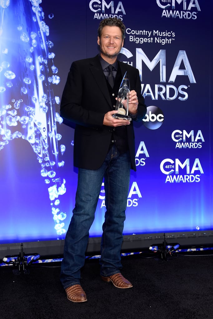 Blake Shelton and Miranda Lambert at the CMA Awards 2014