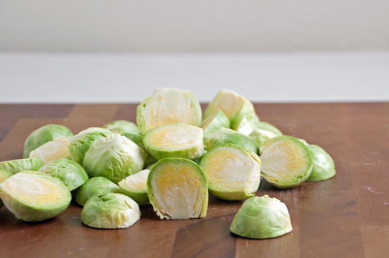 Halve the Brussels Sprouts