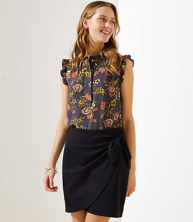 Loft Ponte Wrap Skirt