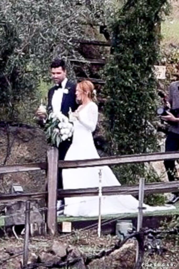 Brittany Snow Wore a Jonathan Simkhai Wedding Dress