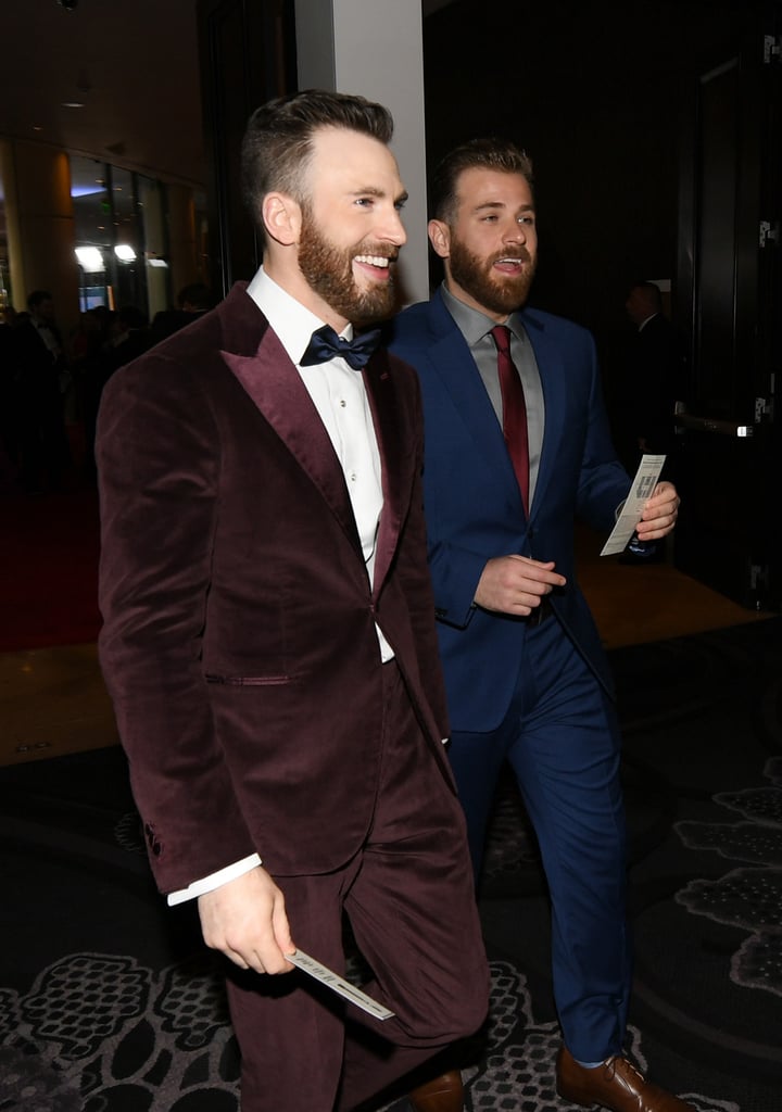 Chris Evans at the Golden Globes 2020